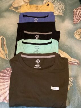 Men's Short Sleeve Tees - Brown, Mint, Black, Blue, Yellow